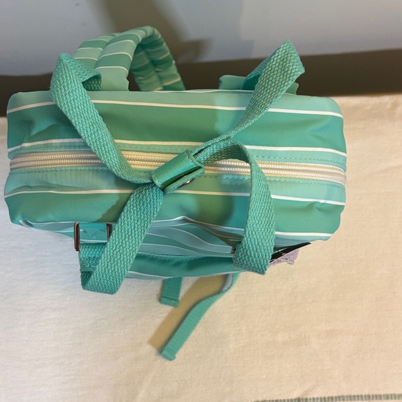 Striped Aqua Mini Backpack - Picture 3 of 4